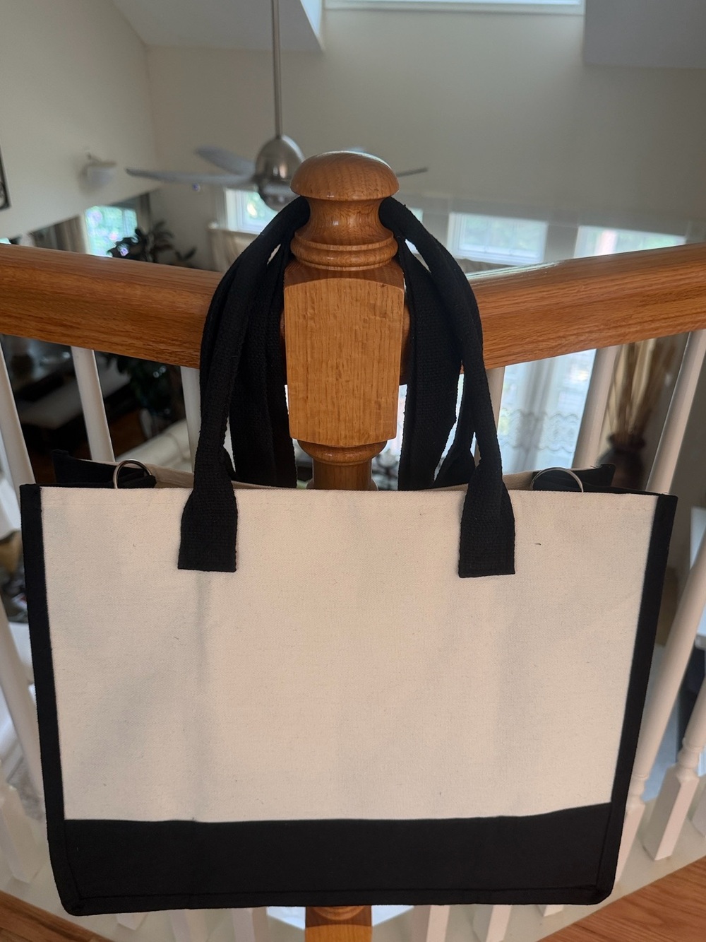 BOSS LADY Canvas Large Tote Bag Office Wear Workwear Career Business Casual - Picture 3 of 16